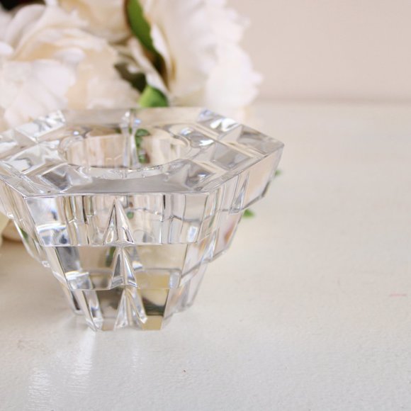 Vintage Crystal Candle Holder, Miller Rogaska, Collectible - Picture 3 of 8